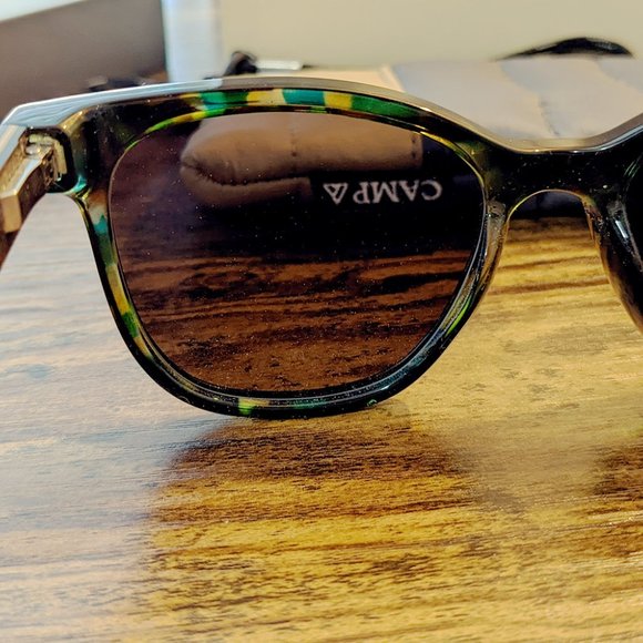 Shwood Eyewear CAMP Cove Sunglasses in Blue Opal main image 4
